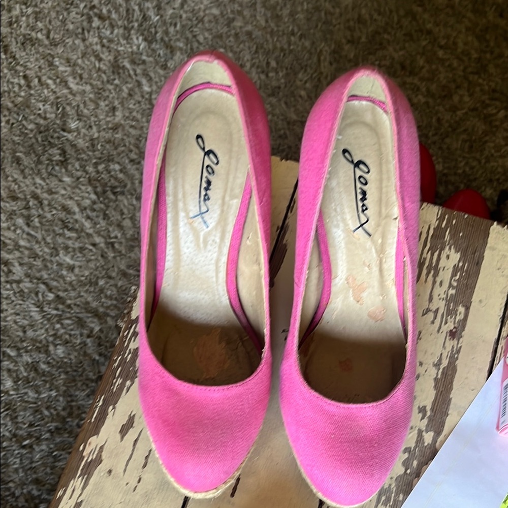 J.O.A. Pink Stiletto Heels with Classic Pump Design
